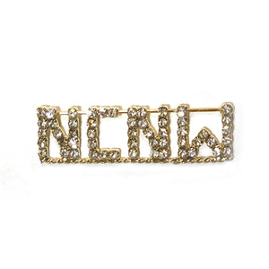 Lapel Pin: NCNW Rhinestone Gold